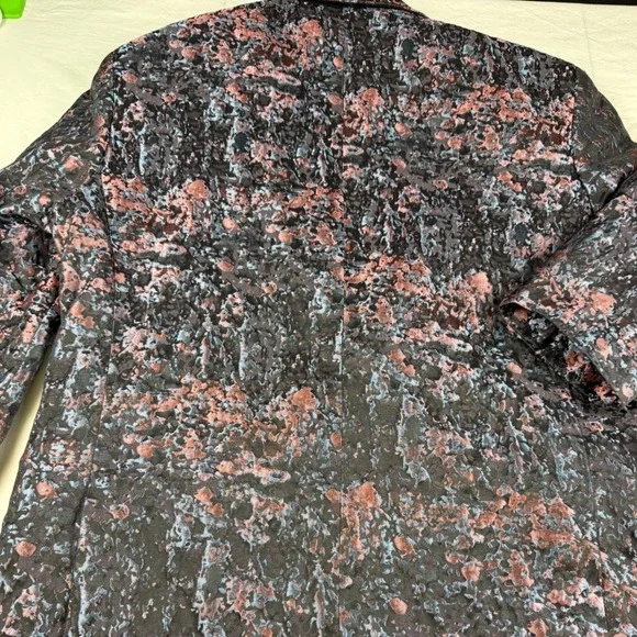 Jos. A. Bank Mens 40R Slim Fit Jacquard Floral Dinner Jacket Pink Pink Blue - Picture 9 of 12